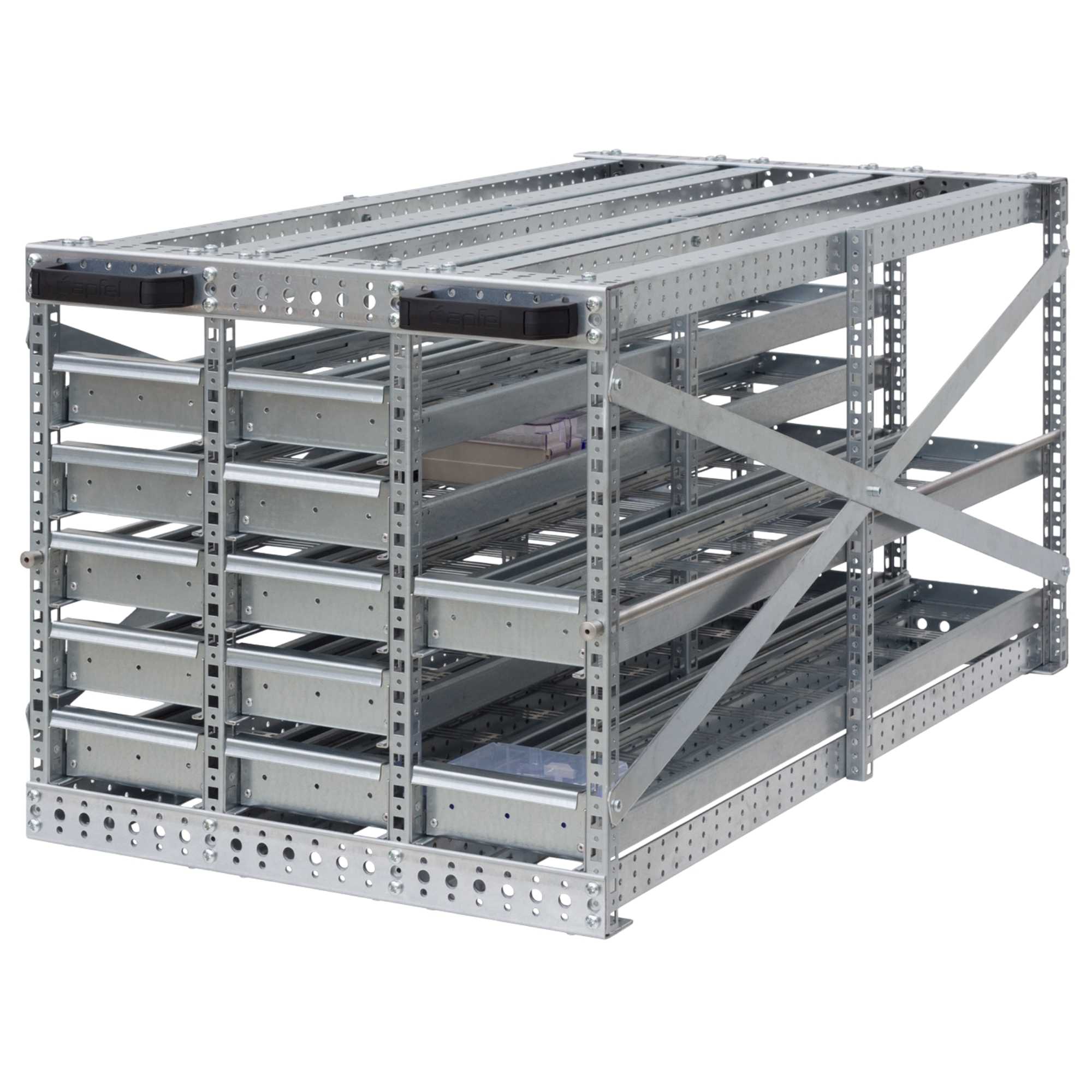 Schubladenregale aus Edelstahl für den Einsatz in der Pharmaindustrie