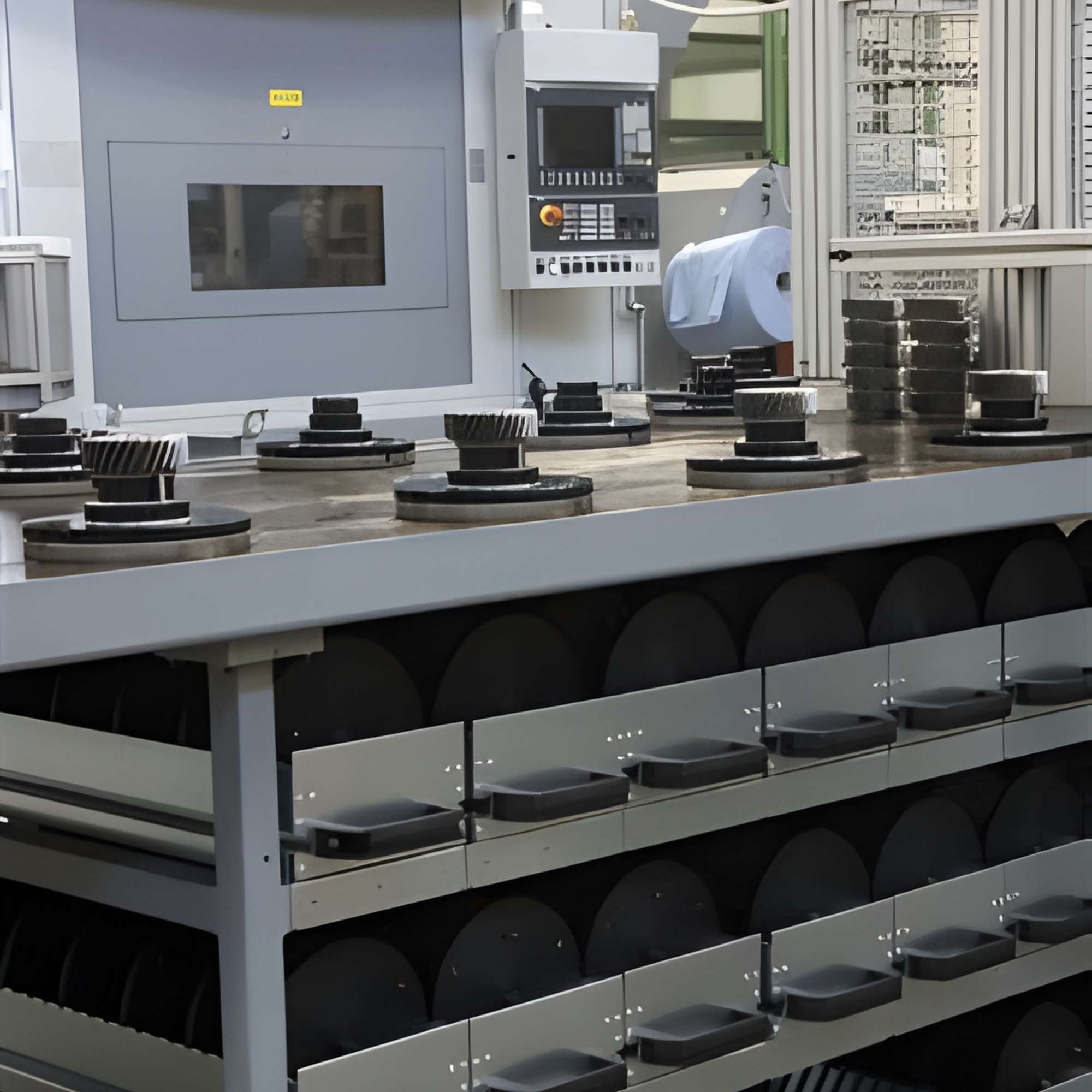 Schubladensystem für Zentrierteller