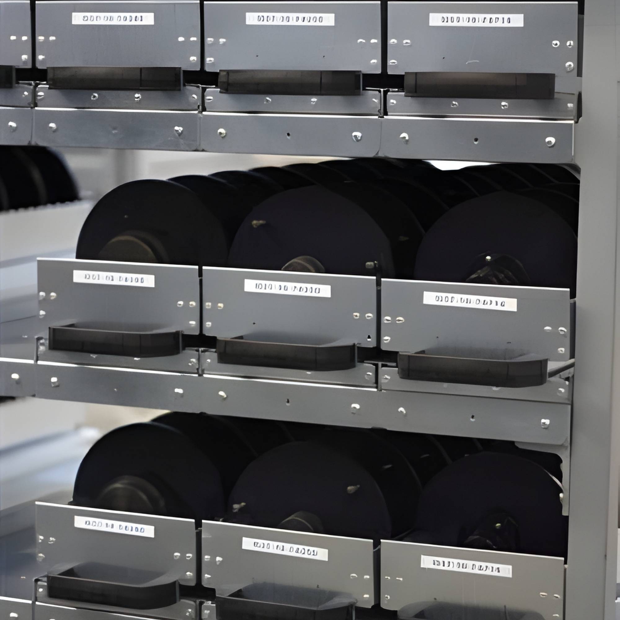 Schubladensystem zur Lagerung von Zentriertellern