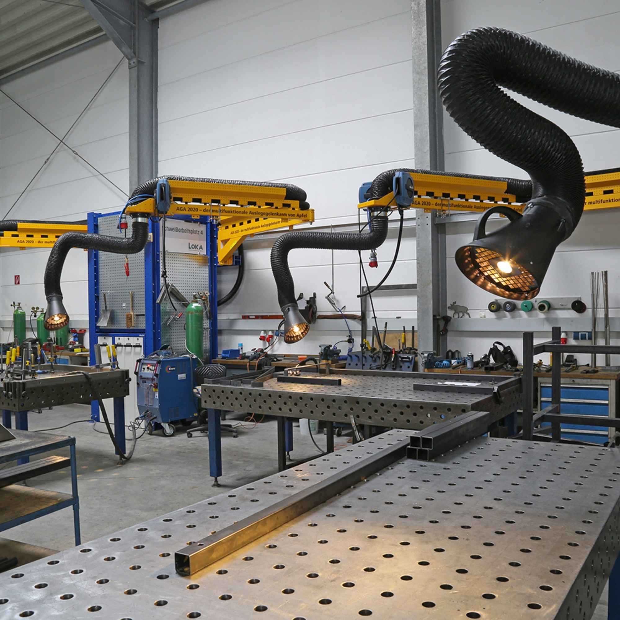 Schweißarbeitsplätze in Mehrfachausführung