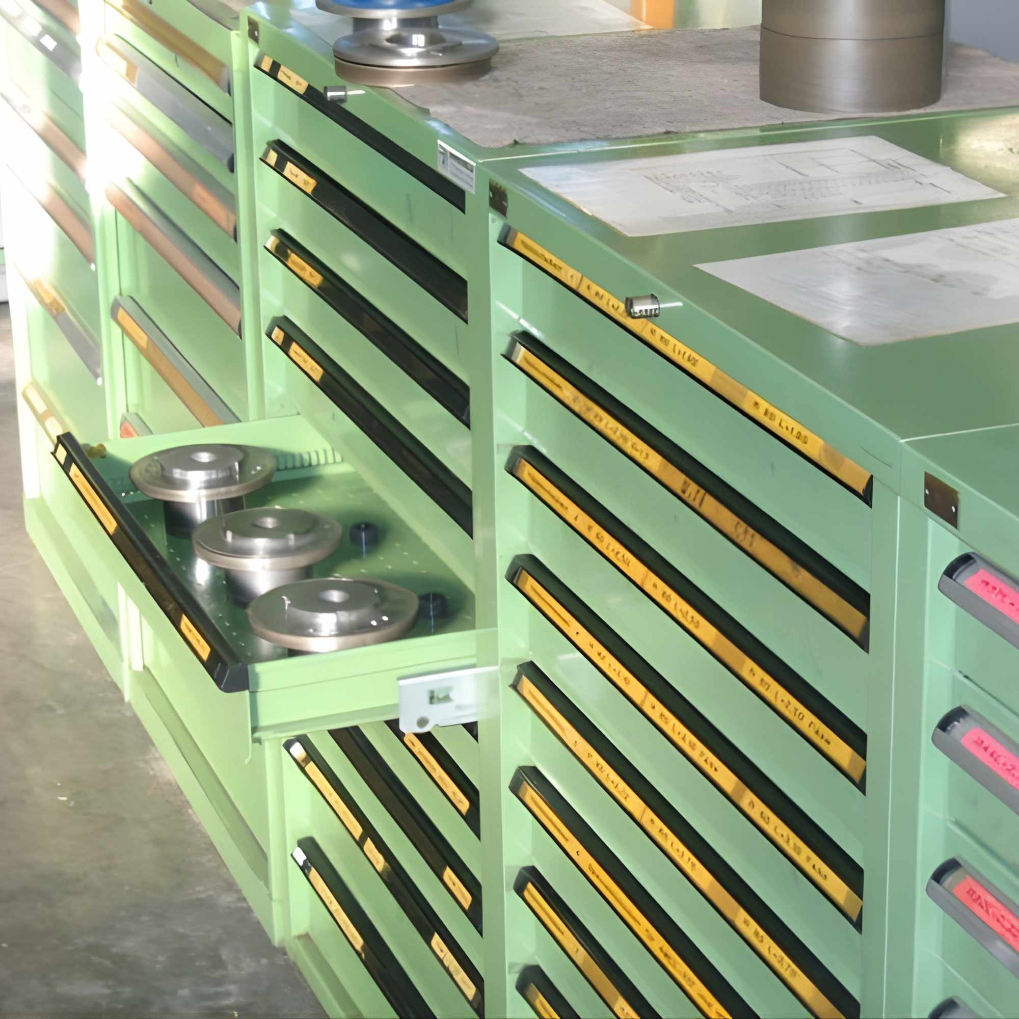 Werkzeugschrank Diamantschleifscheiben