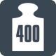 400 kg